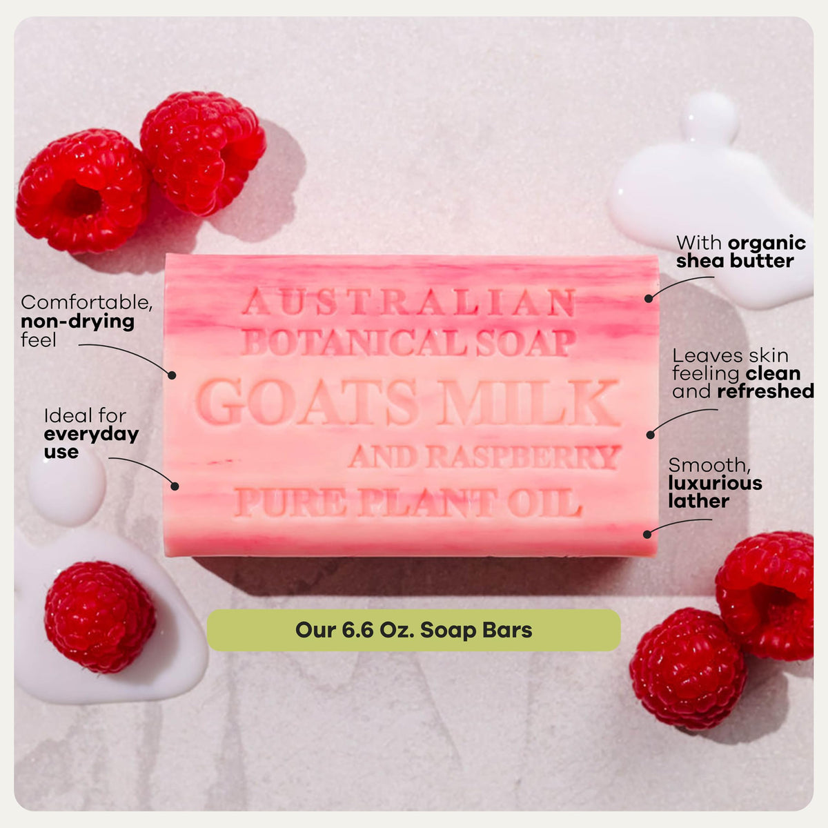 Australian Botanical opened pack with eight bars conveying value and quantity