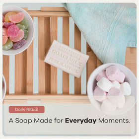 Australian Botanical Soap in bathroom setting conveying everyday nourishing ritual