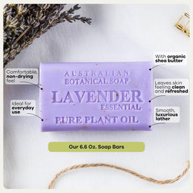Australian Botanical Soap in a bathroom lifestyle setting showing everyday use convenience