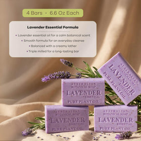 Australian Botanical Soap close-up of triple-milled texture for creamy lather