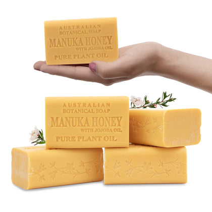 Australian Botanical Soap front packaging showing bar and benefits