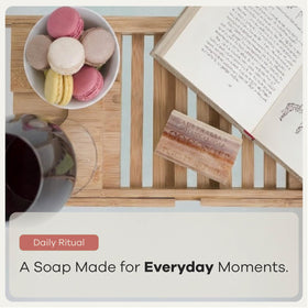 Australian Botanical Soap in-shower lifestyle shot showing refreshing coconut and lime scent