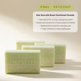 Australian Botanical Soap ingredient label highlighting key botanicals