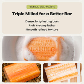 Australian Botanical Soap rich lather foam showcasing creamy high-glycerin cleanse