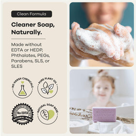 Australian Botanical Soap rich lather foam demonstrating bubbly cleansing performance
