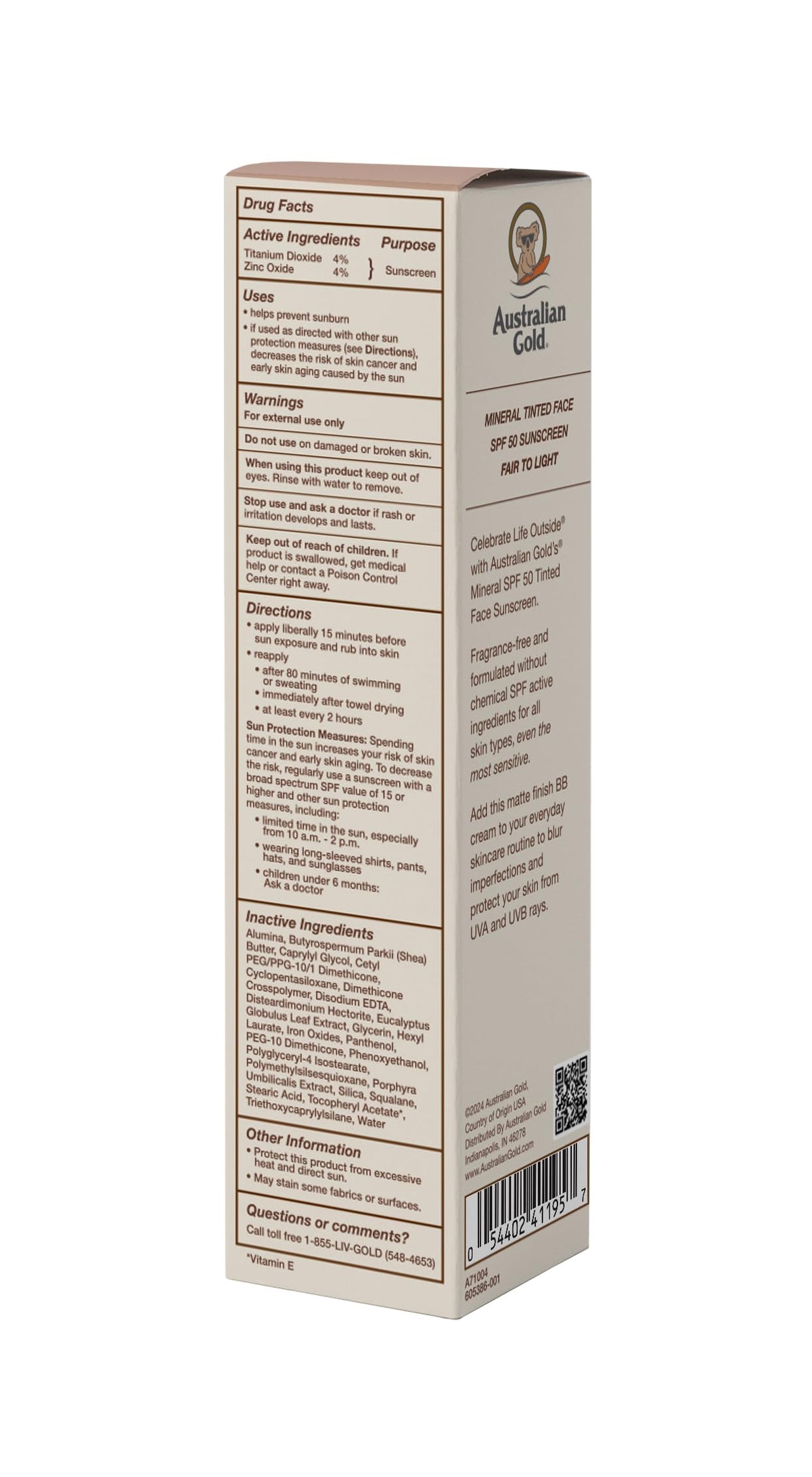 Australian Gold applying on hand to demonstrate blendability and coverage