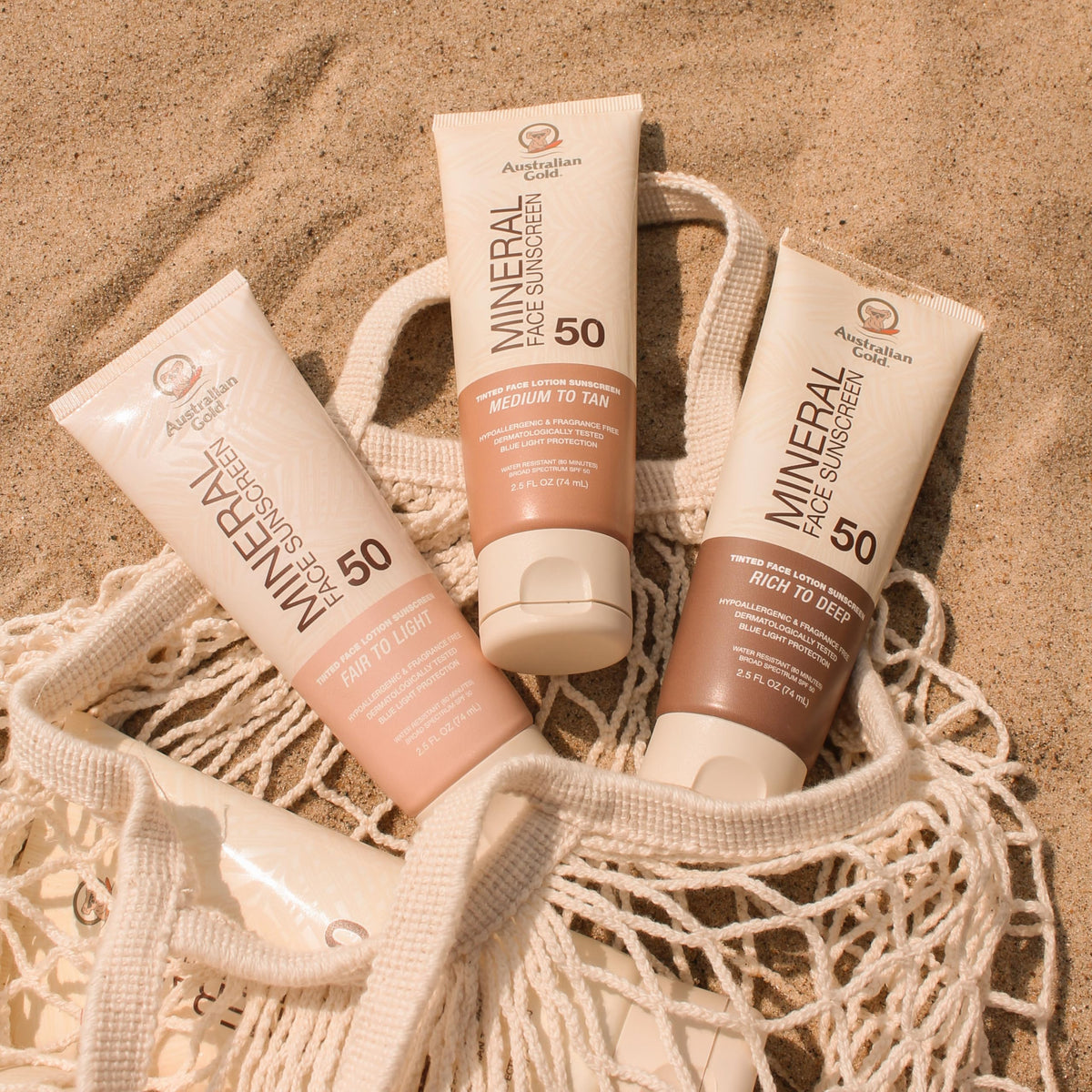 Australian Gold ingredient close-up with shea butter and glycerin showing skin conditioning