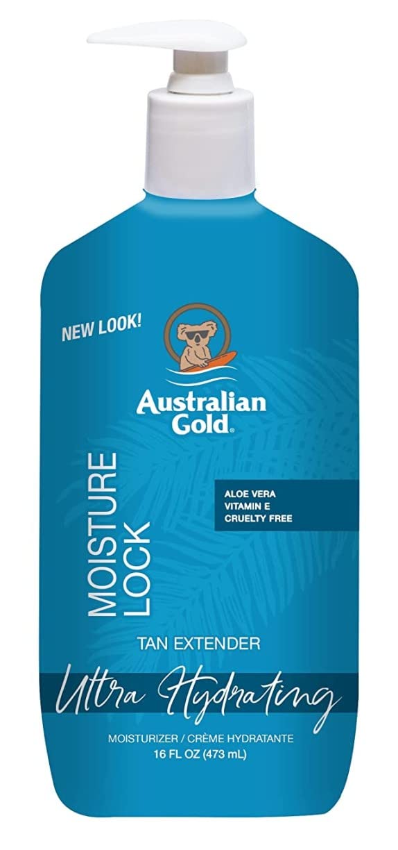 Australian Gold lotion being smoothed on arm to demonstrate hydration benefit