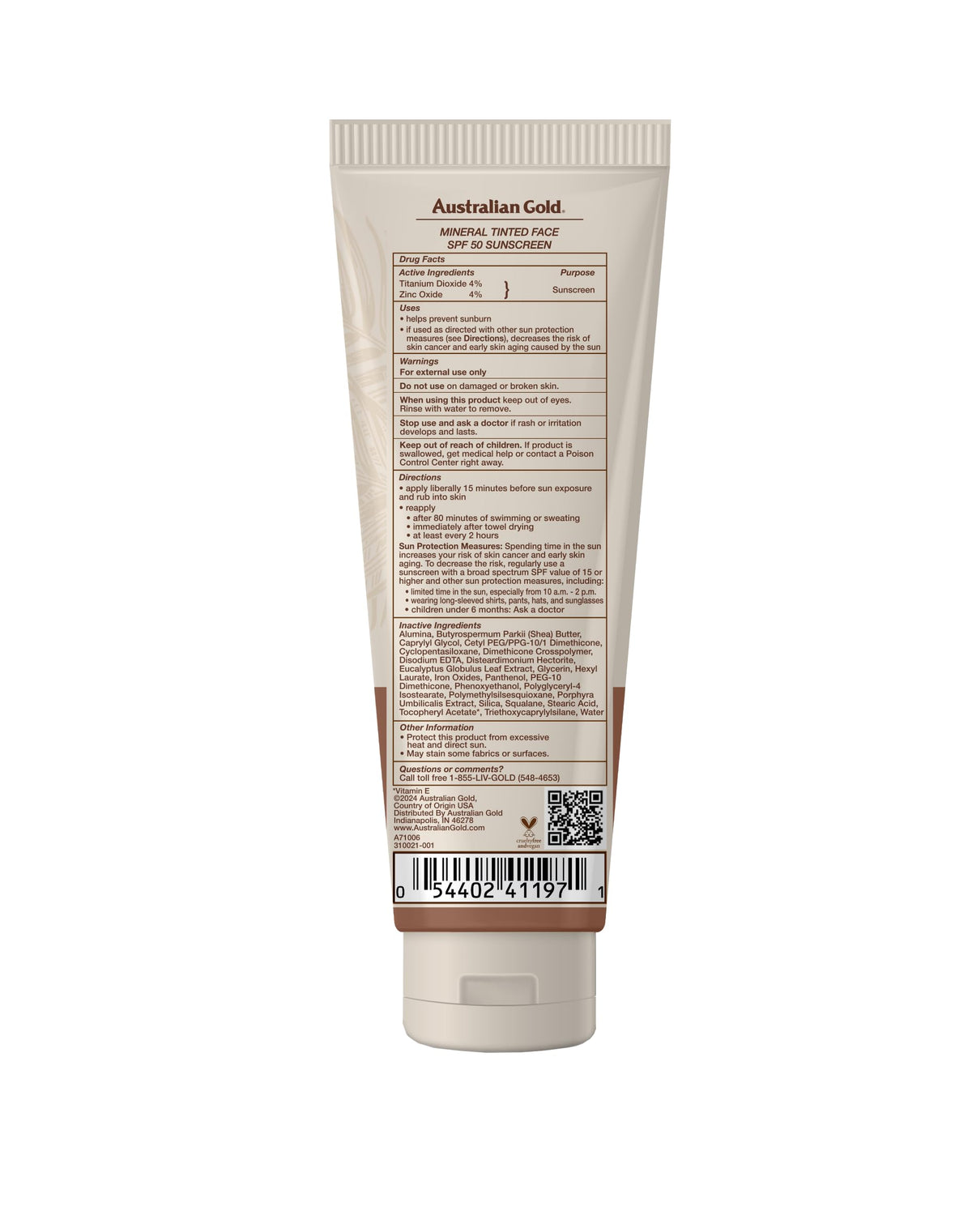 Australian Gold texture close-up showing powder-matte cream that reduces shine