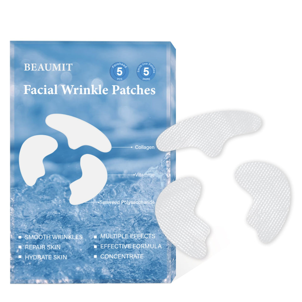Auteek front packaging showing included forehead and smile patches for easy selection