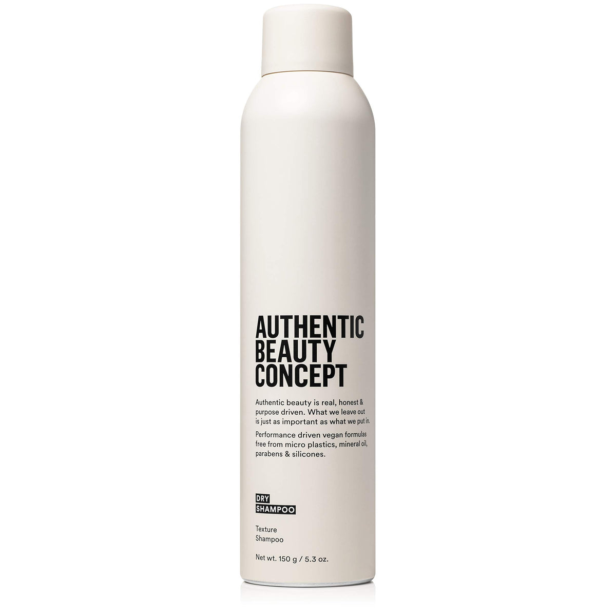 Authentic Beauty Concept front packaging shows product and clean branding benefit convenience