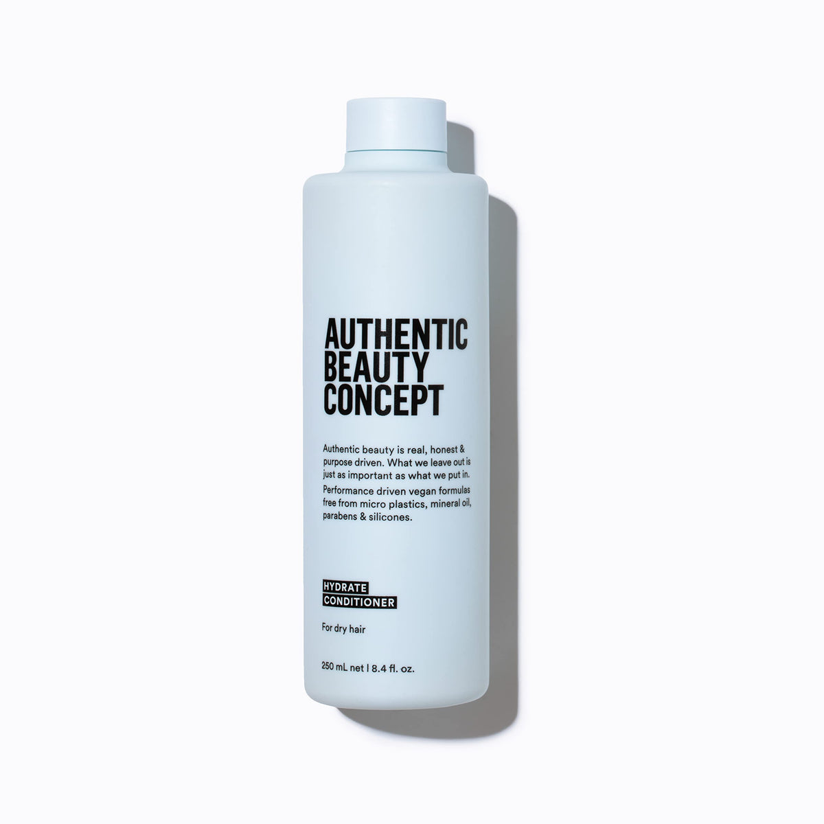 Authentic Beauty Concept bottle front view showing hydrating formula benefits