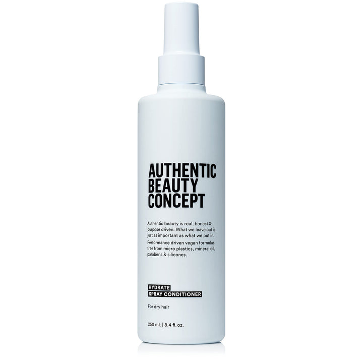 Authentic Beauty Concept front bottle showing product and benefits