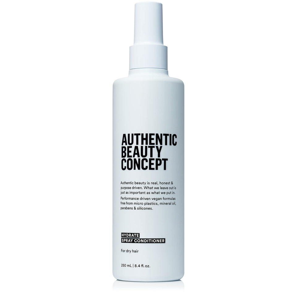Authentic Beauty Concept front bottle showing product and benefits