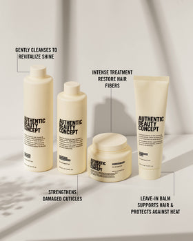 Authentic Beauty Concept back label with ingredient and vegan certification details