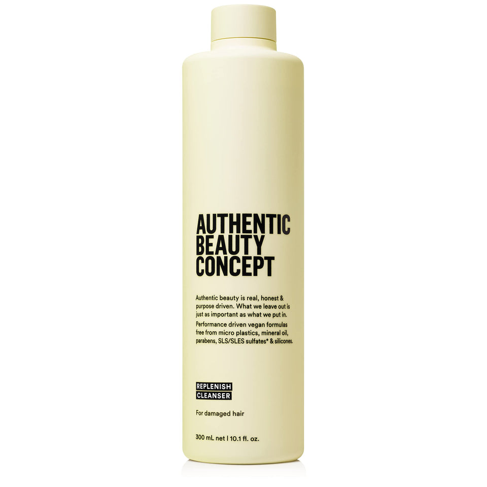 Authentic Beauty Concept front bottle showing clean design and nourishing claim