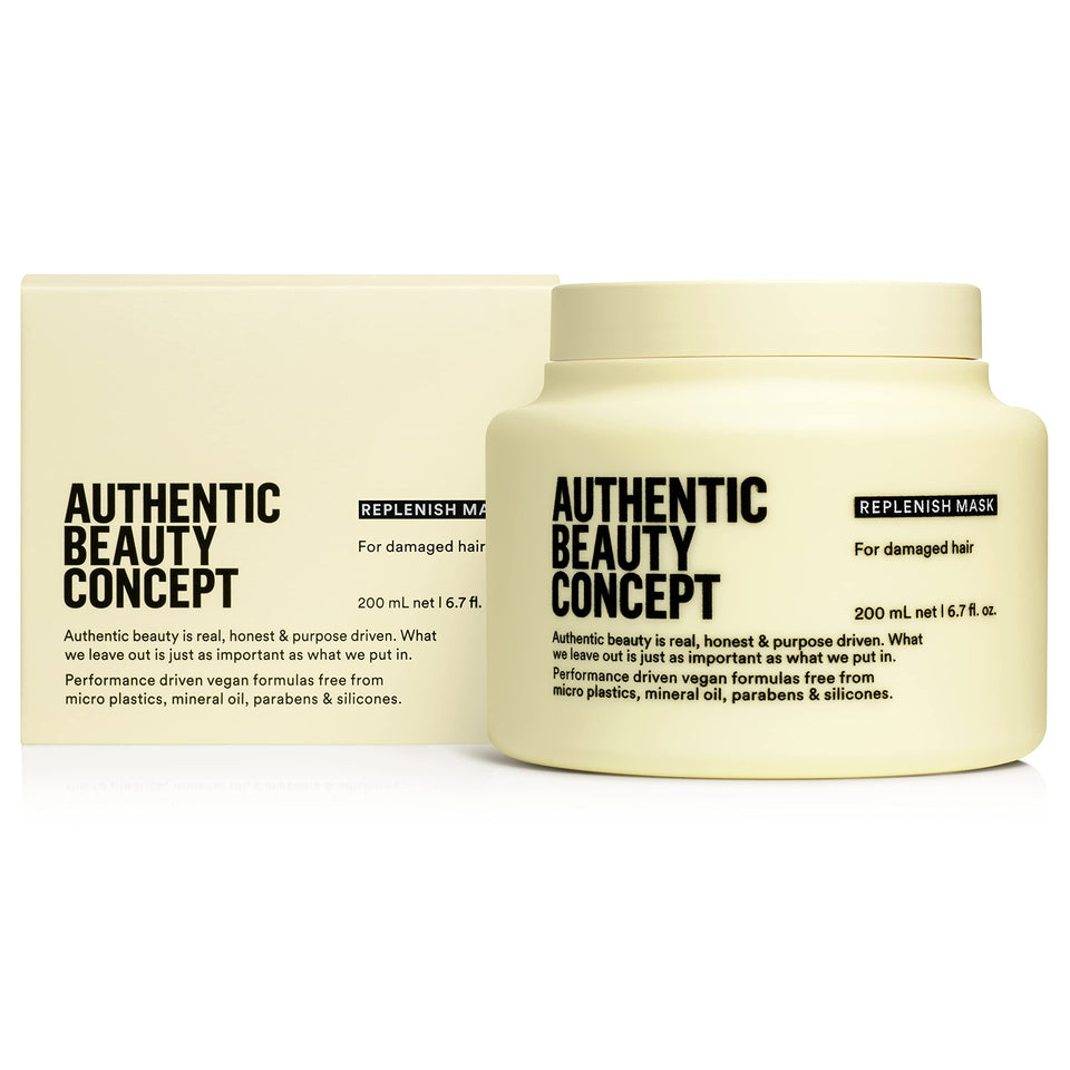 Authentic Beauty Concept front packaging showing mask and label, clear product info