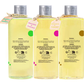 Autumn Shower bottle in hand to show scale and generous 26.4 fl oz supply benefit