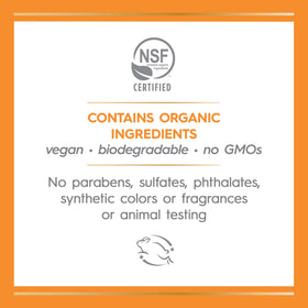 Avalon Organics gel texture close-up highlighting gentle foam