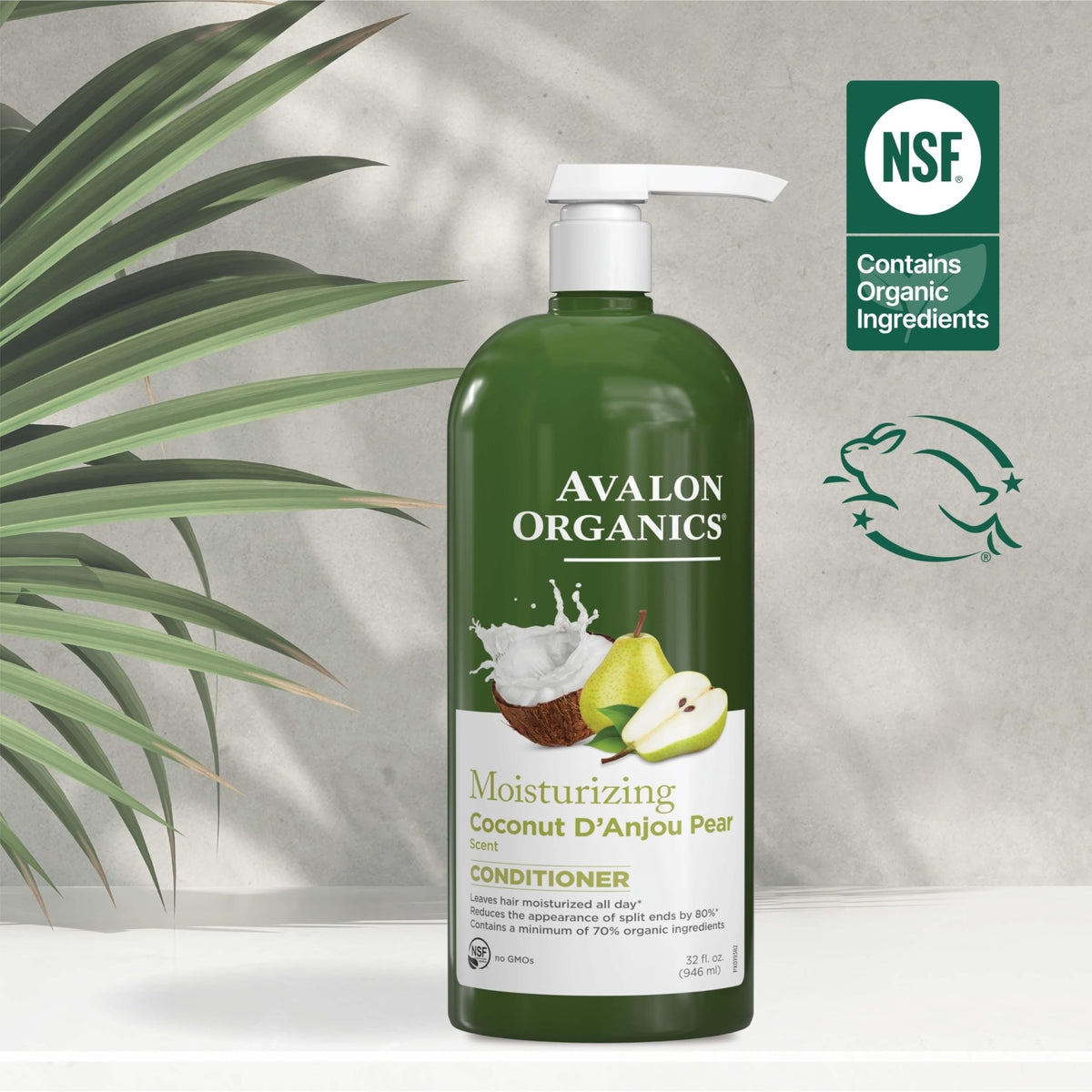 Avalon Organics recycled bottle label highlighting eco-friendly packaging