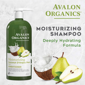 Avalon Organics creamy conditioner texture pouring to show hydration