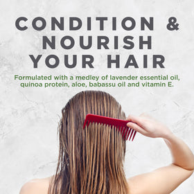 Avalon Organics quinoa protein ingredient close-up illustrating strengthening benefit