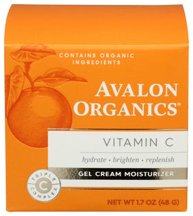 Avalon Organics front jar showing product and branding benefit lightweight hydration