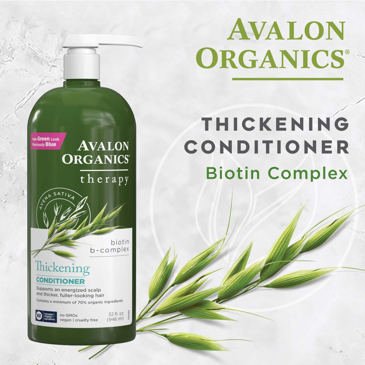 Avalon Organics conditioner in use in shower demonstrating detangling benefit