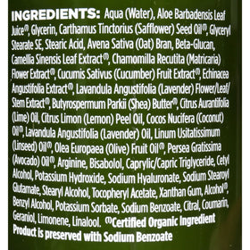 Avalon Organics botanical display of lavender and aloe highlighting plant-based benefits