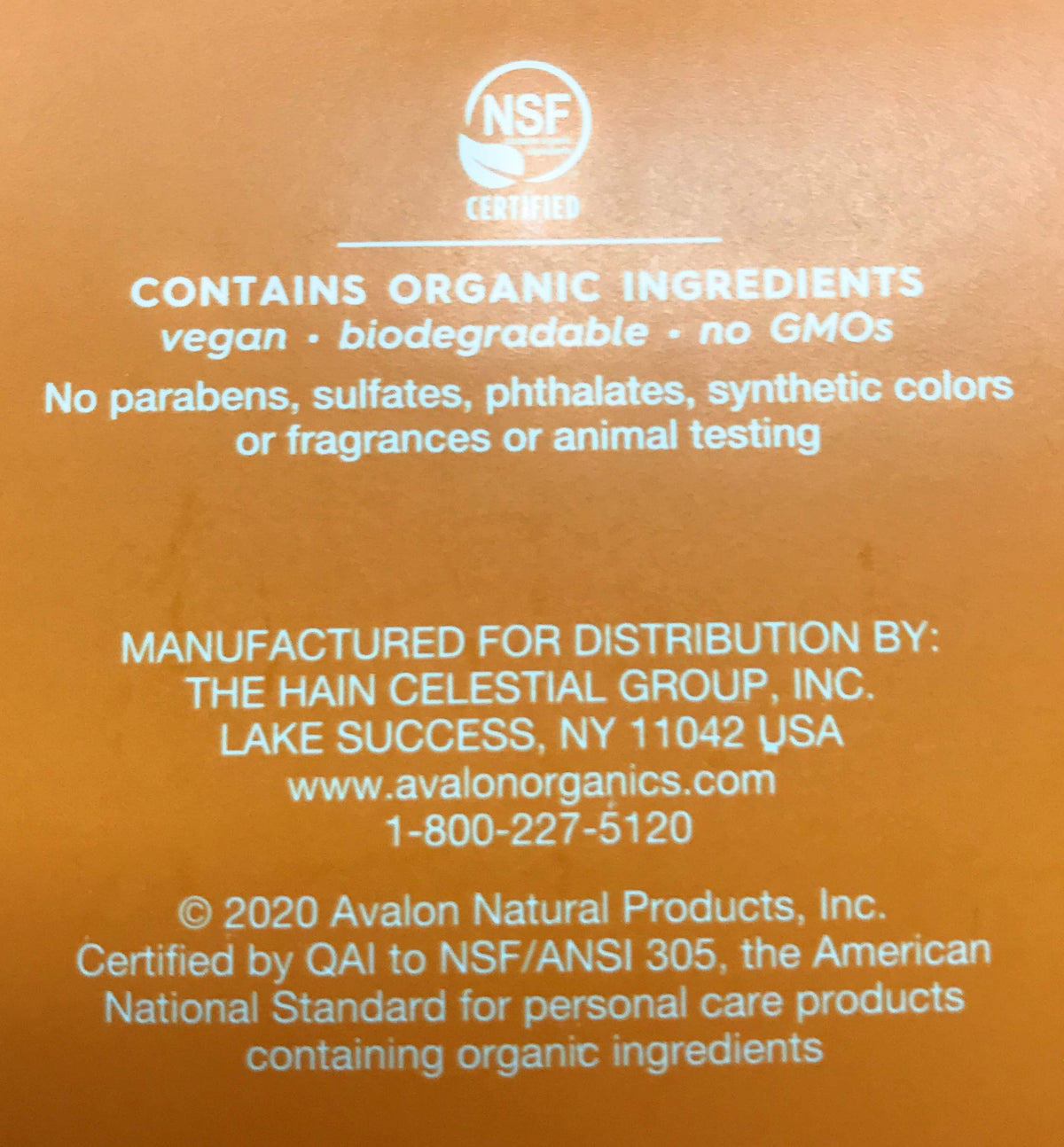 Avalon Organics botanicals display highlighting natural Vitamin C complex benefits