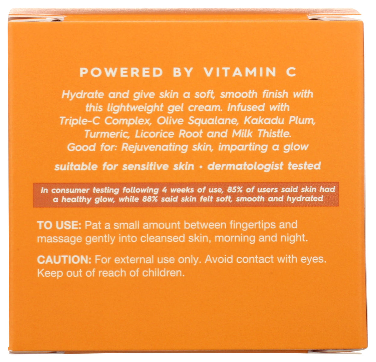 Avalon Organics jar open showing gel-cream texture for fast absorption