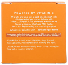Avalon Organics jar open showing gel-cream texture for fast absorption