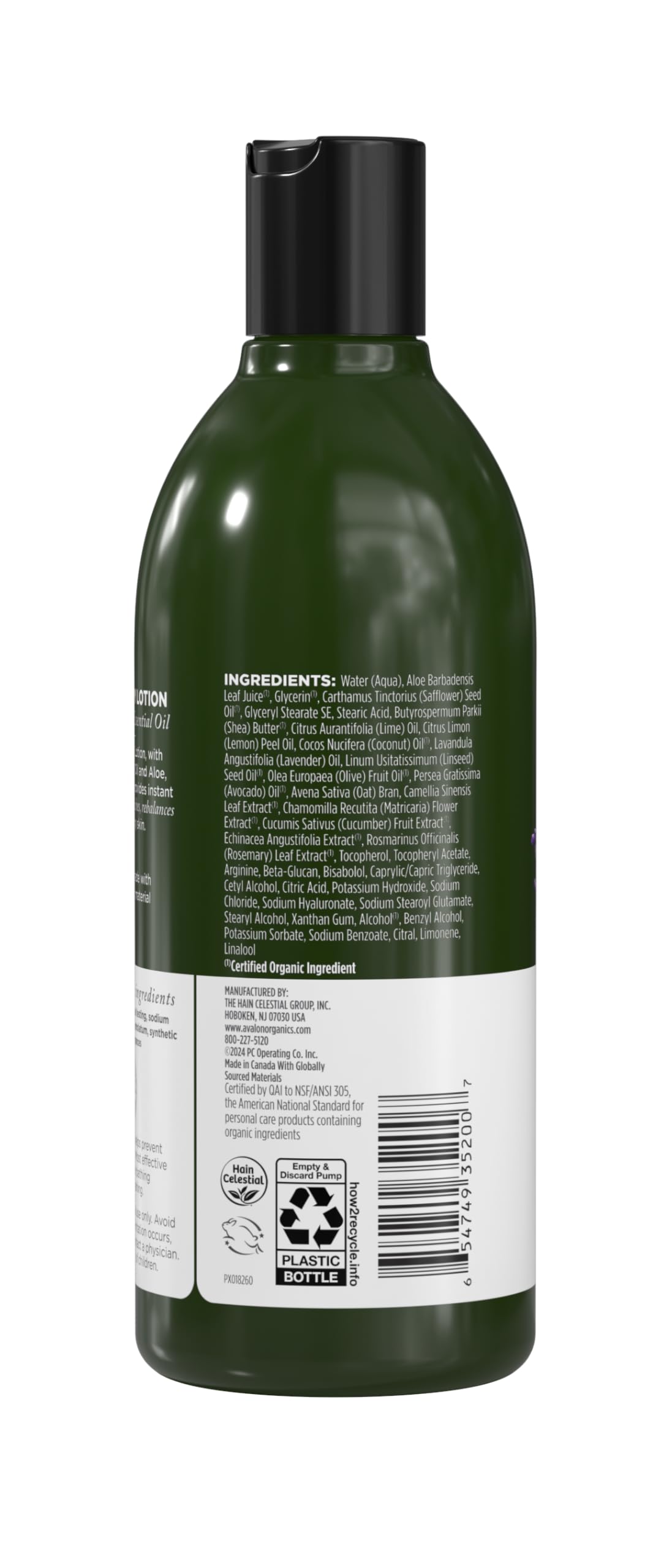 Avalon Organics pump dispenser closeup for easy controlled application benefit