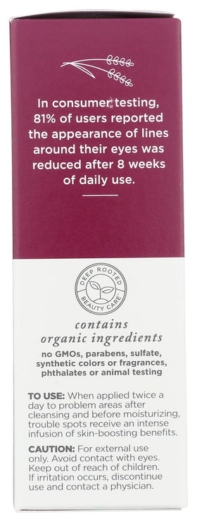 Avalon Organics product label with organic and cruelty-free certifications