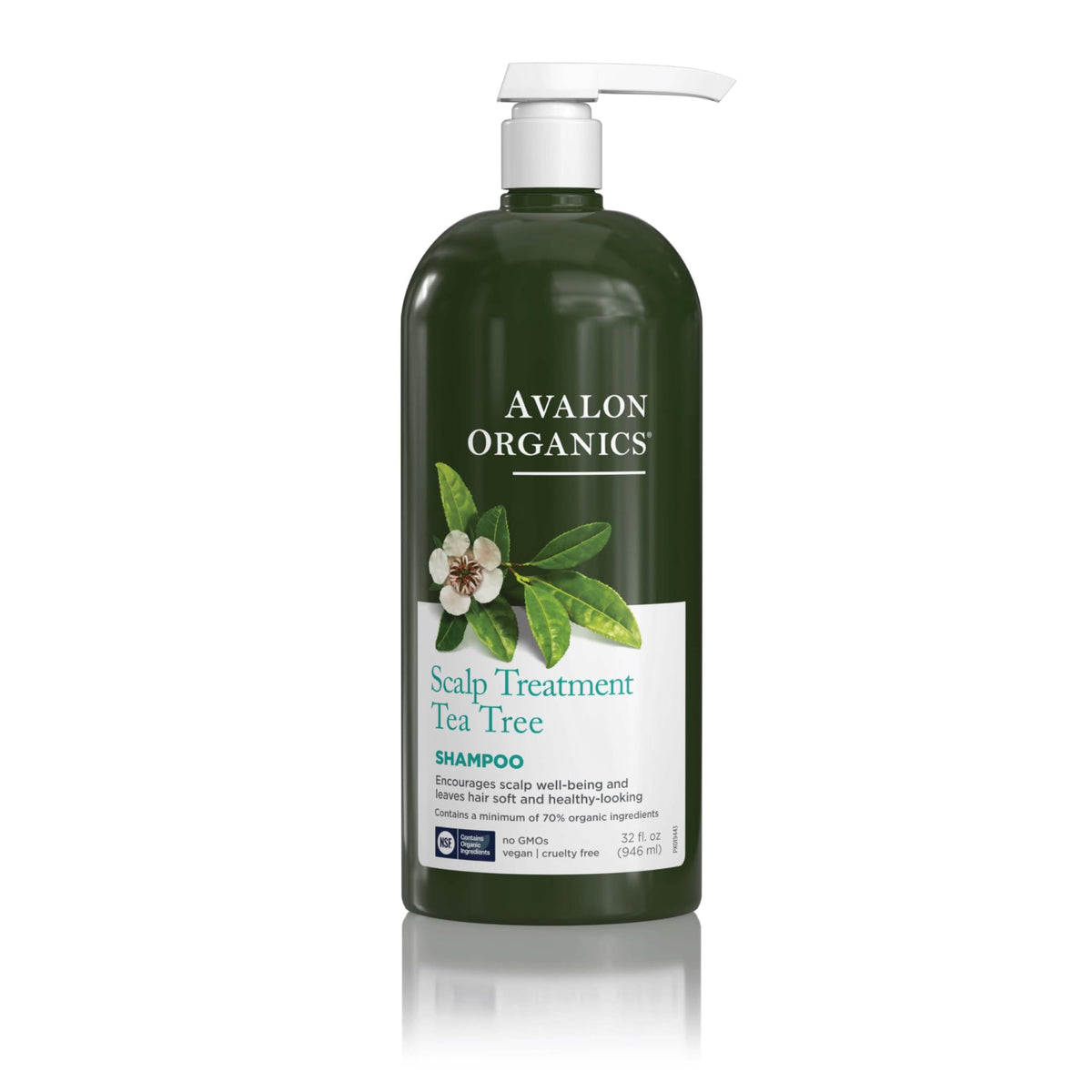 Avalon Organics front packaging showing full 32 oz bottle and benefits