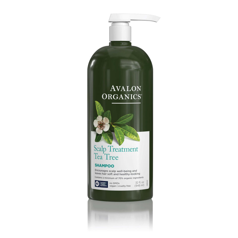 Avalon Organics front packaging showing full 32 oz bottle and benefits