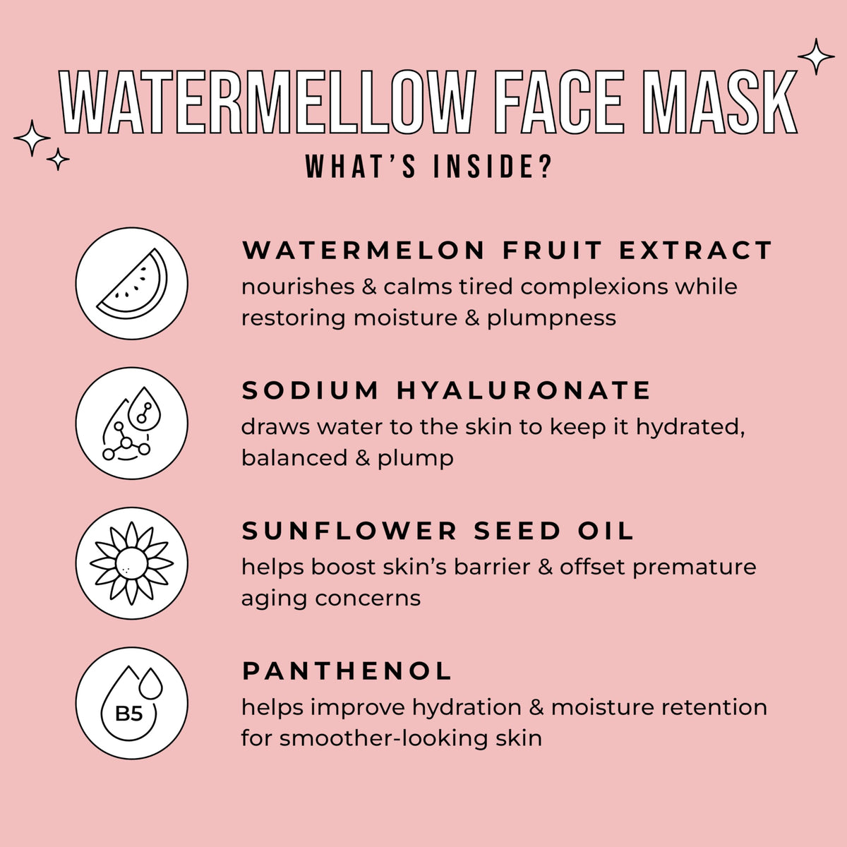 Avatara mask applied on model demonstrating cooling hydration
