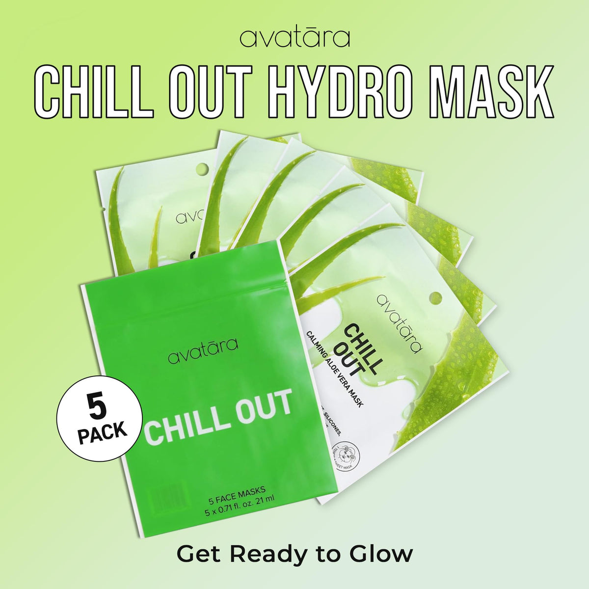 Avatara close-up of a single Tencel sheet mask highlighting smooth fit and coverage