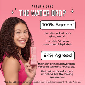 Avatara milky serum texture on skin illustrating quick absorption and glow