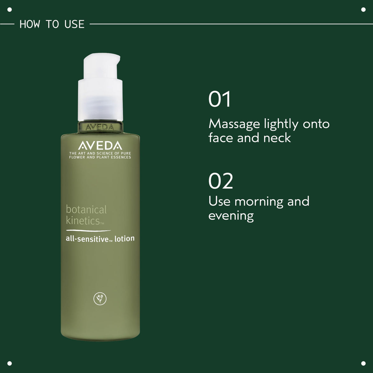 Aveda All-Sensitive Lotion on bathroom counter next to cleanser showing daily routine pairing benefit