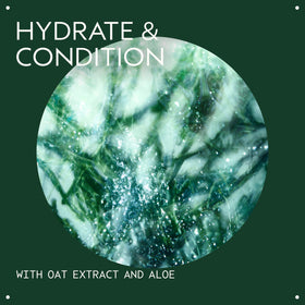 Creamy texture of Aveda All-Sensitive Lotion on fingertip demonstrating lightweight absorption