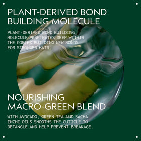 Aveda masque applied in hands illustrating lightweight spread and quick absorption