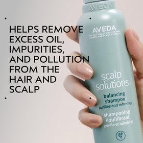 Aveda back label highlighting ingredient and usage details
