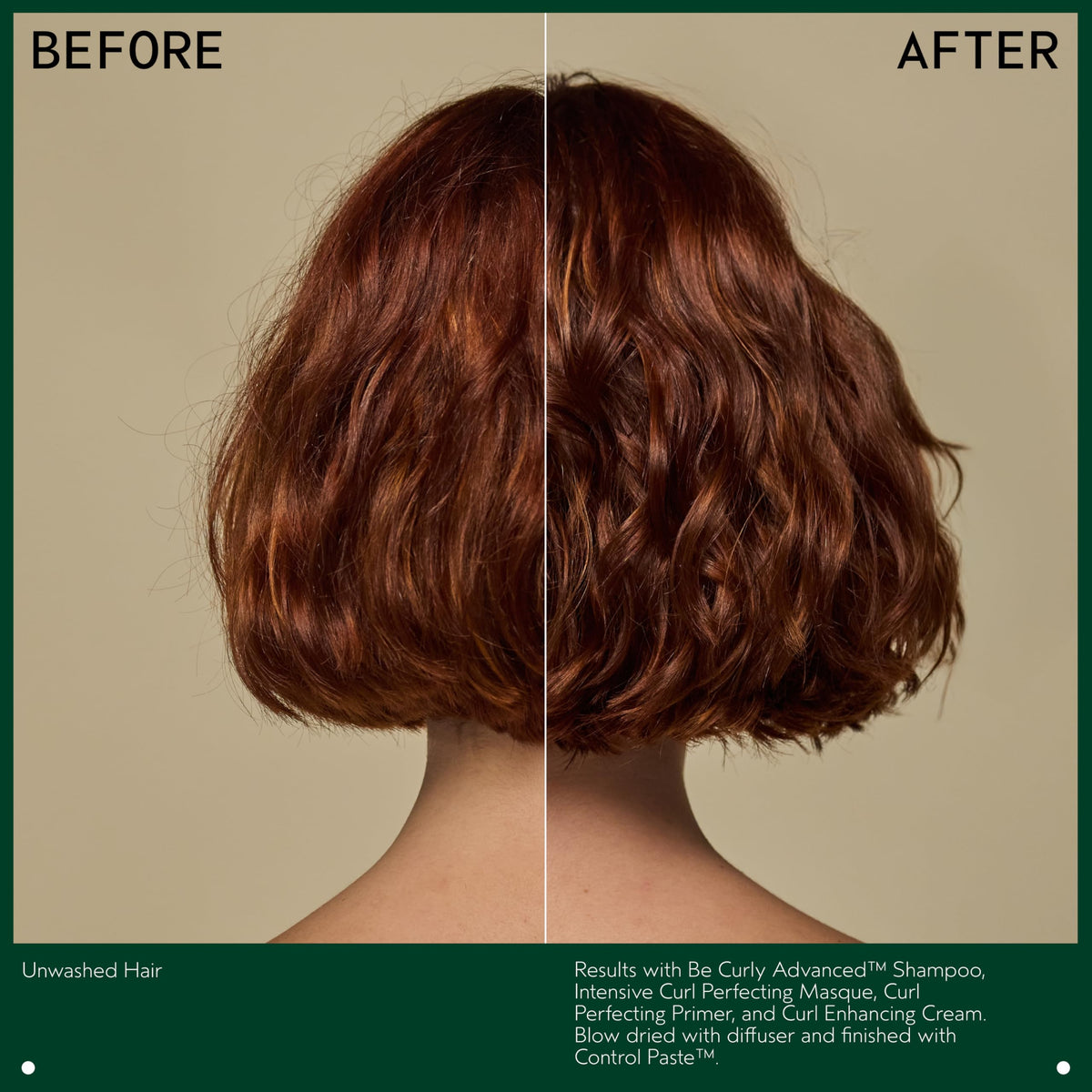 Aveda Be Curly citrus aroma elements with lemon and bergamot for refreshing scent