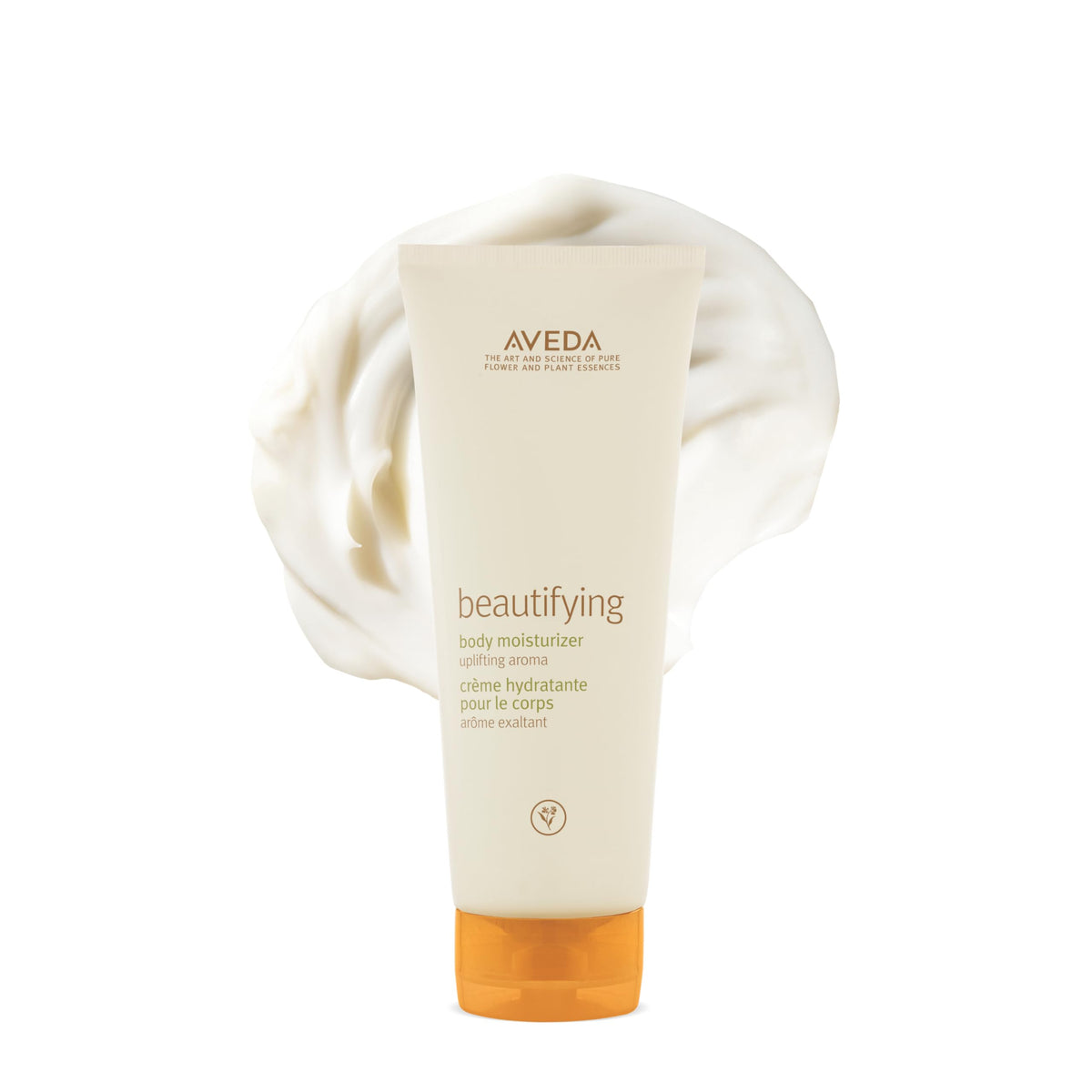 Aveda bottle front view showing packaging and brand for confident daily use