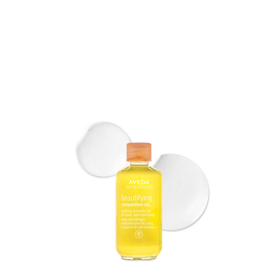 aveda bottle front view showing packaging and size, brand hydration focus