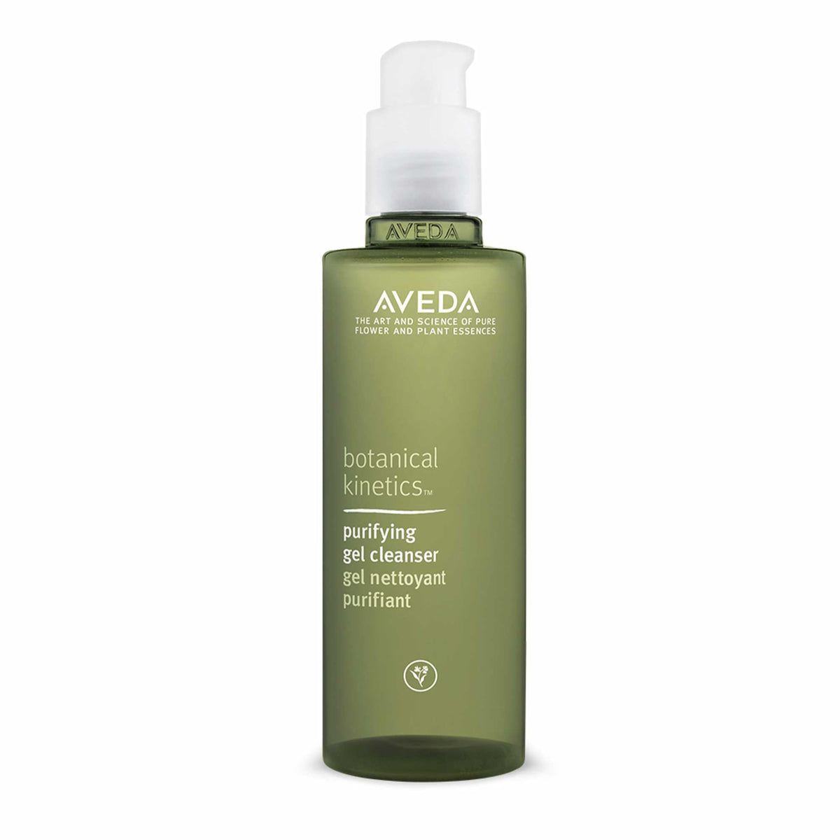 Aveda front packaging showing cleanser bottle and label for clean routine