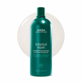Aveda bottle front label showing product name and size for clear identification and trust