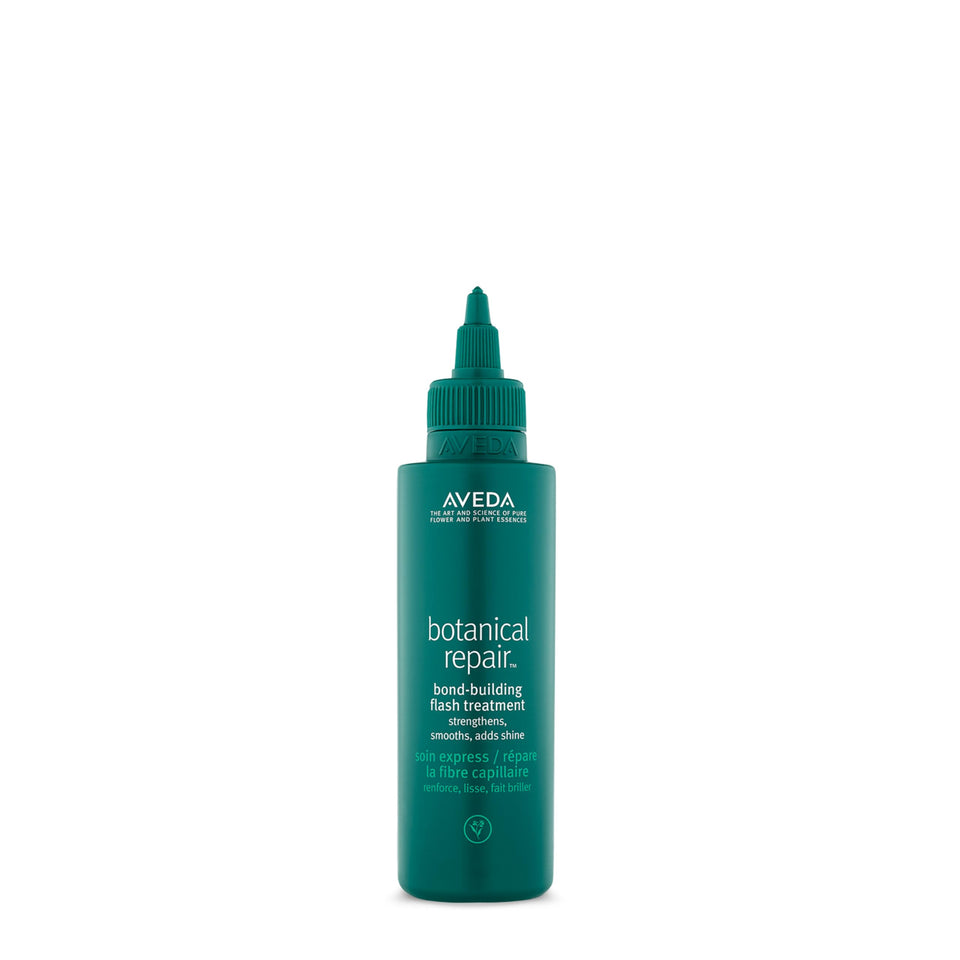 Aveda bottle front packaging showing product and quick strength benefit