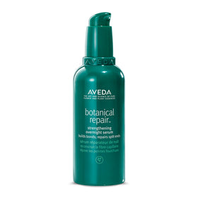 Aveda bottle front view showing sleek packaging and clear label benefit